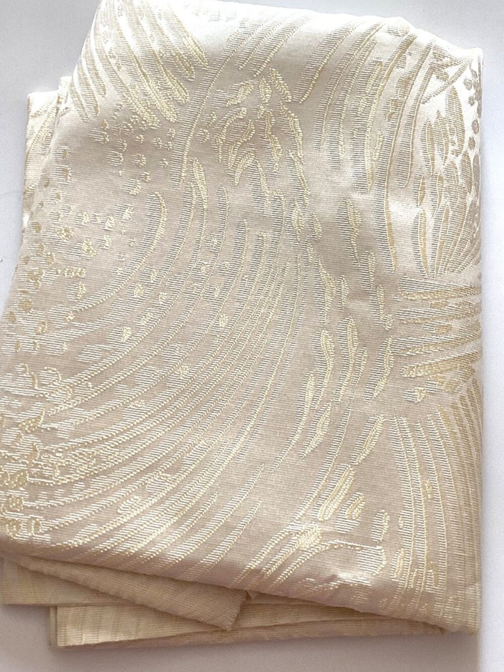 Cream Upholstery / Cushion Wedding Fabric One Piece Material